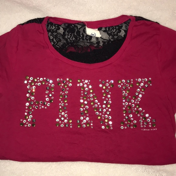 PINK Victoria's Secret Tops - PINK Lace Tee